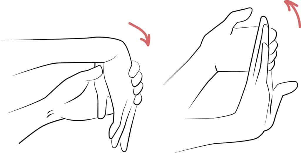 hand stretching to prevent hand cramps